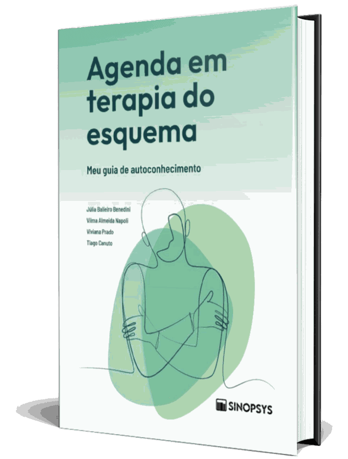 Capa do livro Agenda em Terapia do Esquema — Meu guia de autoconhecimento, de Viviana Prado (Editora Sinopsys).