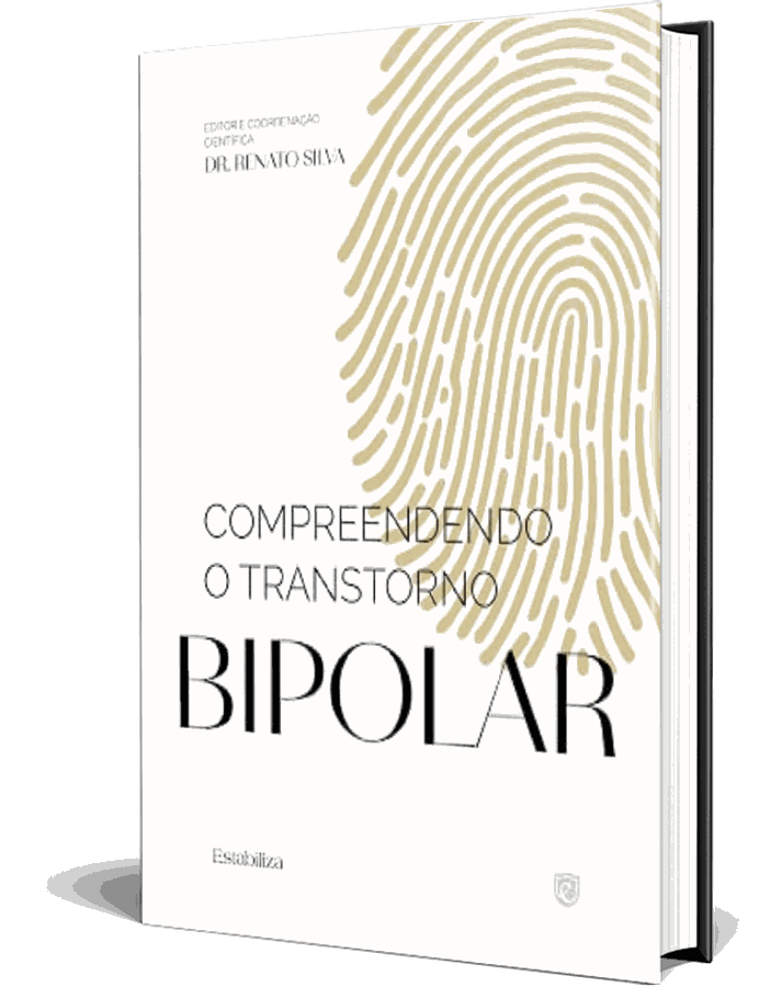 Capa do livro Compreendendo o Transtorno Bipolar, com edição e coordenação científica do Dr. Renato Silva e coautoria de Viviana Prado.